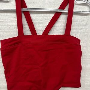FP Movement by Free People Red Never Better Bandeau Crop Top
